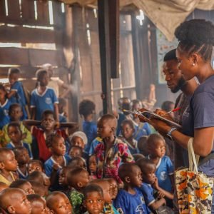 Teaching in a rural school in Africa